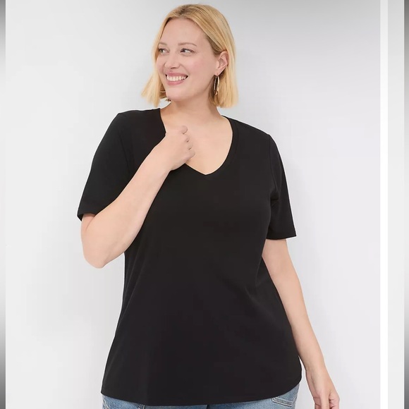 Lane Bryant Women’s Perfect Sleeve V-Neck Tee, size 18/20 - Picture 5 of 8
